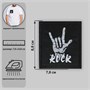 Термоаппликация «Rock», 7,8×8,8см, цвет чёрный 105937 - фото 17726