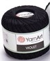 Пряжа YarnArt Violet 100% хлопок 50гр, Цв.999 Черный 106149 - фото 17999
