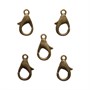 Замок-карабин д/бижутерии 12мм золото н-р 5 шт  101335 - фото 18054