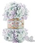 Пряжа Alize Puffy Fine Color 100% микрополиэстер 100г/14м №6466 светлая мята сиреневый  106224 - фото 18561