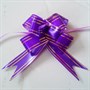 бант-бабочка 2,8*44см цвет фиолетовый с золотыми полосками - фото 19987