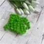 помпоны акриловые 1,5см 20шт, цв св. зеленый без люрекса 108104 - фото 20326