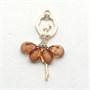 Подвеска Балерина, золот.коричневая 58*32мм, 1 шт  108733 - фото 21202