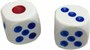Игральные кости кубики 1,6см 2шт 109581 - фото 22349