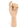 Деревянная модель-манекен рука левая 25см  100402 - фото 22397