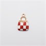 Подвеска Сумка шахматка (красный) 1,3*2,1см, 1 шт  109791 - фото 22498