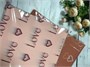 Пленка для цветов упаковочная 55*55см двухстор Love 1л цв терракот 110513 - фото 23447