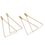 Основа для сережек-треугольников 4,5*3,4см 2 пары цв. золото 110095 - фото 24037