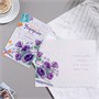 Открытка "Любимому учителю!" тиснение, фиолетовые цветы, 12,5х19,4см 111120 - фото 24253