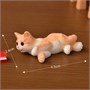 Кошка рыжая лежит мини-фигурка 2,4*4,5см 112388 - фото 25609