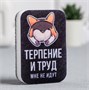 Губка для мытья посуды «Терпение и труд, мне не идут» 9х6см 112458 - фото 25716