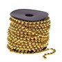 бусины пластик 6мм металлик золото на нити 1м 45р  112784 - фото 26234