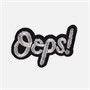 Термоаппликация «Oops», 4×2,5см, цвет серебряный 113046 - фото 26485
