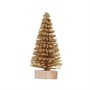 Елка снежная на подставке 4см, цв золото 113162