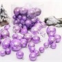 Н-р елочных шаров пластик 37шт, 4 - 8 см, цвет фиолетовый - фото 27955