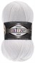Пряжа Alize Superlana Midi 25% шерсть/75% акрил №55 Белый 114313 - фото 28613