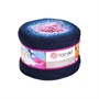 Пряжа YarnArt Flowers 55% хлопок/45% полиакрил 250гр №273 синий/голубой/розовый 117196 - фото 31848