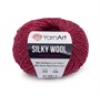 Пряжа YarnArt Silky wool 35% шелк/65% шерсть 25гр №333 Тёмно-красный 118677 - фото 33488