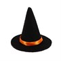 Шляпка для кукол колпак чародея фетр 7,5см, цв. черный  - фото 34232