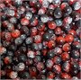 бусины битое стекло 10мм 10гр, цв. черный/красный 120318