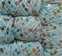 Пряжа "Королевская" с пайетками 100% хлопок, 50г/120м № AJ137 цв св.бирюзовый, пайетки микс 120570 - фото 36172