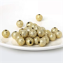 Бусины пластик 5мм 20шт текстура лед, цв золото 107760 - фото 38030