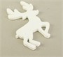 Фигурка из пенопласта "Сказочный Олень", белый блеск, 15*1см 121988 - фото 38778