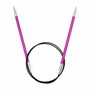 Спицы круговые Zing 5мм/80см, (рубиновый), KnitPro 122358 - фото 39105