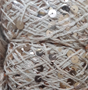 Пряжа "Королевская" с пайетками 100% хлопок, 50г/120м № AJ103 цв беж, пайетки беж 122829 - фото 39623