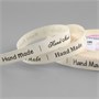 Лента декоративная «Hand made», хлопковая, 15мм, 1м, цв бежевый/чёрный 123320 - фото 40079