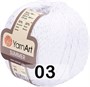 Пряжа YarnArt Summer 70%хлопок/30%вискоза, 350м/100 гр №03 123632 - фото 40809