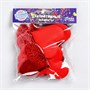 Сердечки декоративные, н-р 12шт, размер 1шт: 6,5*6см, цв красный 124192 - фото 41324