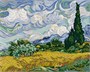 Картина рис. по номерам 40*50см ФРЕЯ "Винсент ван Гог, Пшеничное поле с кипарисами" 124504 - фото 41612