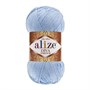 Пряжа Alize Diva stretch 8% эластик/92% микрофибра 100гр, цв.350 Нежно-голубой  105017 - фото 41978