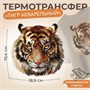 Термотрансфер «Тигр акварельный», 19.4*18.9см 125193 - фото 42313