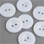 Пуговица 2 прокола, d25мм, белая, 1шт 125663