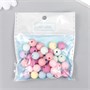 Бусины д/творчества пластик «Маршмеллоу», матовые, н-р 20гр, d1см 125773