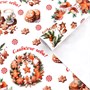 Бумага упаковочная новогодняя «Сладкого года», глянец, 80г/м², 50*70см 126785