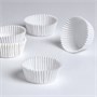 Форма д/выпечки кексов бумажная, 5*2.5см, одноразовая, белая н-р 25-30шт 126885