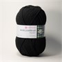 Пехорка Популярная 100гр 50% шерсть/50% акрил высокообъёмный цвет 02 Черный 24041