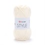 Пряжа YarnArt style №652 молочный 127630