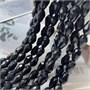 Бусины хрусталь рис 5*7 мм цвет черный 128165