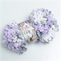 Пряжа Alize Puffy Fine Color 100% микрополиэстер 100г/14м №6372 белый серый сиреневый  101610 - фото 6659
