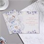 Открытка "С Днем Свадьбы!" тиснение, конгрев, голубые цветы 37,9*29см 7758 - фото 9004
