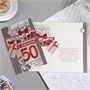 Открытка "С Юбилеем! 50" конгрев, термография, красный бант 37,9*29см 22776 - фото 9264